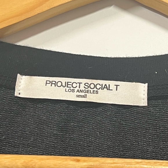 Project Social T Black Lace-Up Sweatshirt - Picture 4 of 4